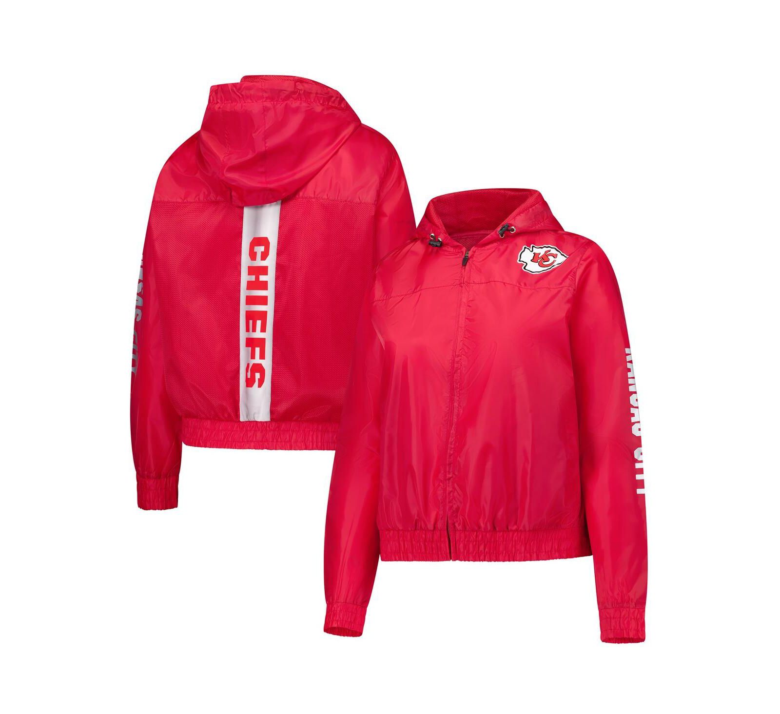 Женская толстовка на молнии Fanatics Red Kansas City Chiefs