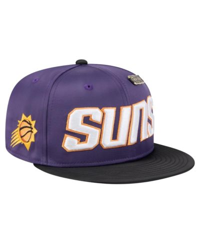 New Era Мужская кепка 59FIFTY двухцветная, винтажная атласная, Phoenix Suns, фиолетовый/черный