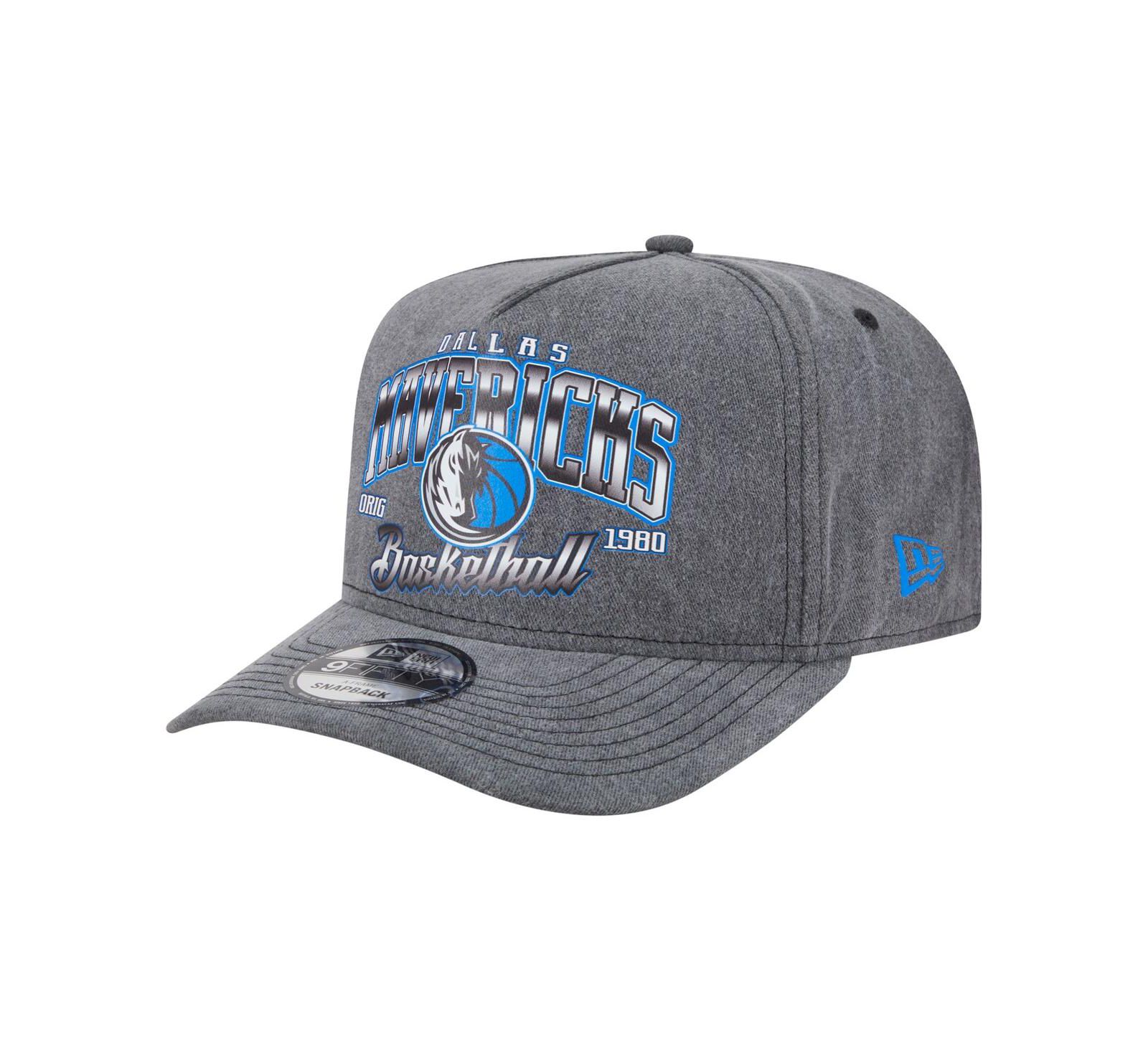 New Era Мужская кепка 9FIFTY Snapback Dallas Mavericks Throwback Washed Charcoal