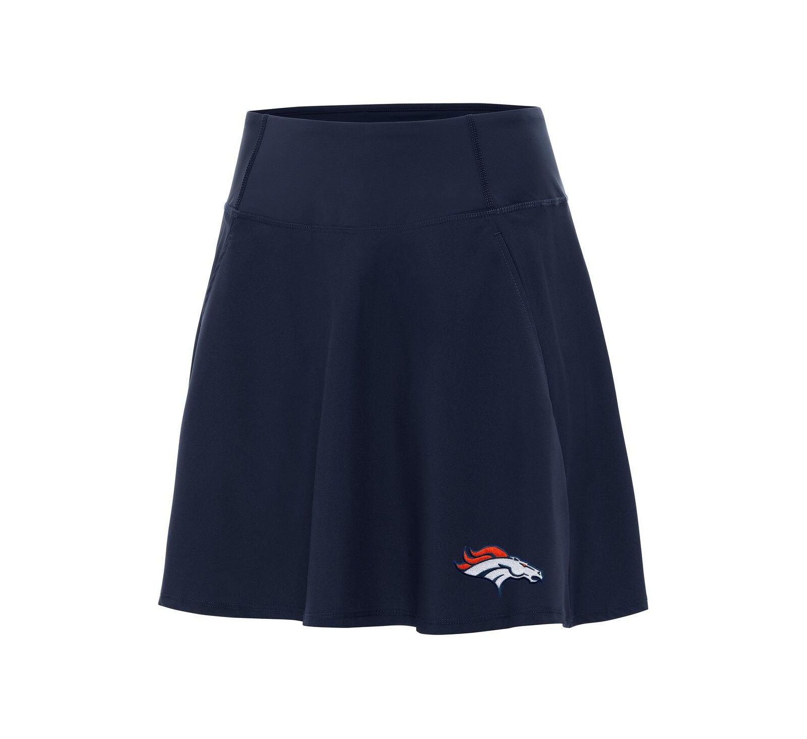 Antigua Women's Navy Denver Broncos Chip Skort
