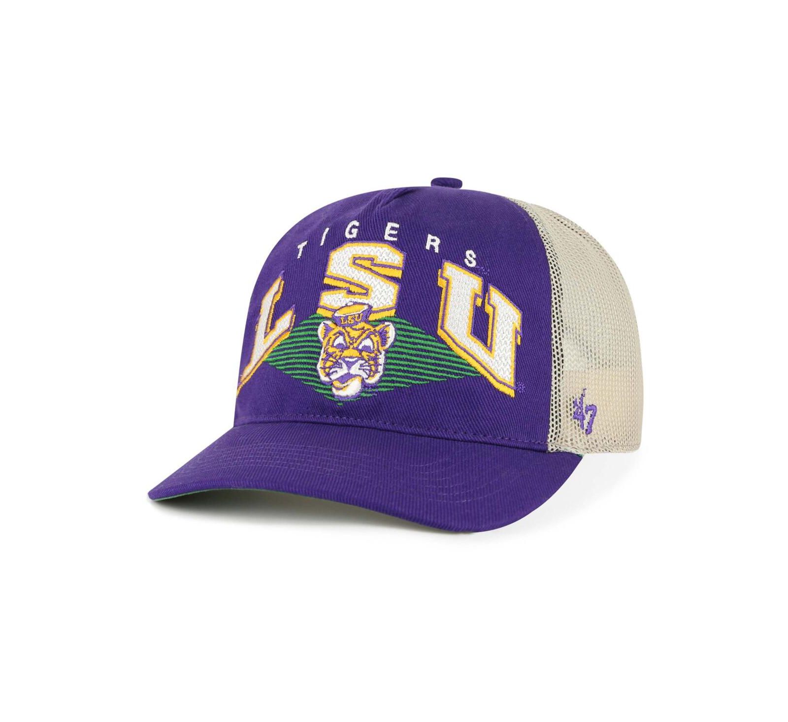 '47 Brand Мужская кепка-тракер mesh hitch с логотипом LSU Tigers фиолетового цвета