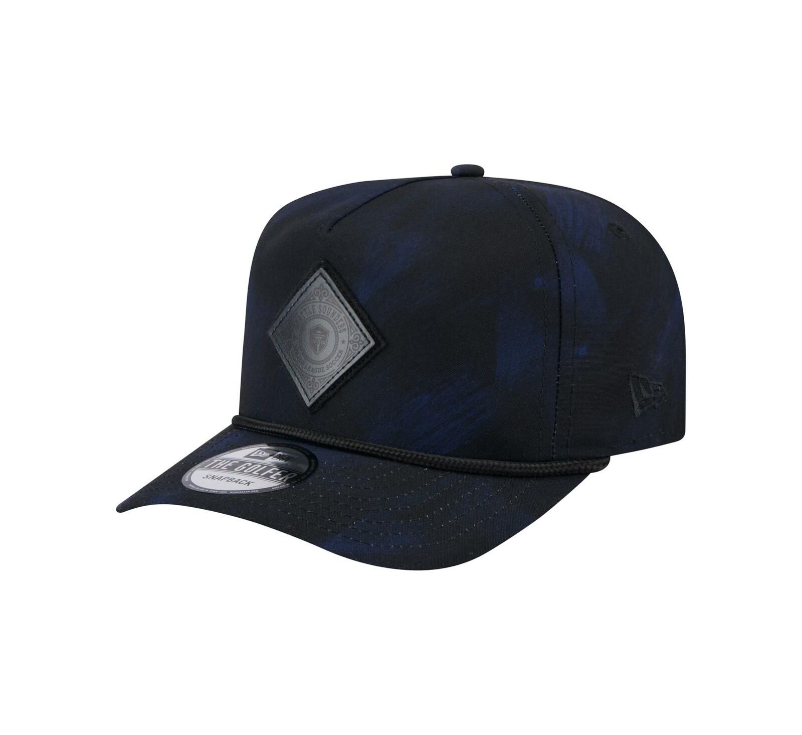 New Era Men's Black Seattle Sounders FC Golfer Snapback Hat
