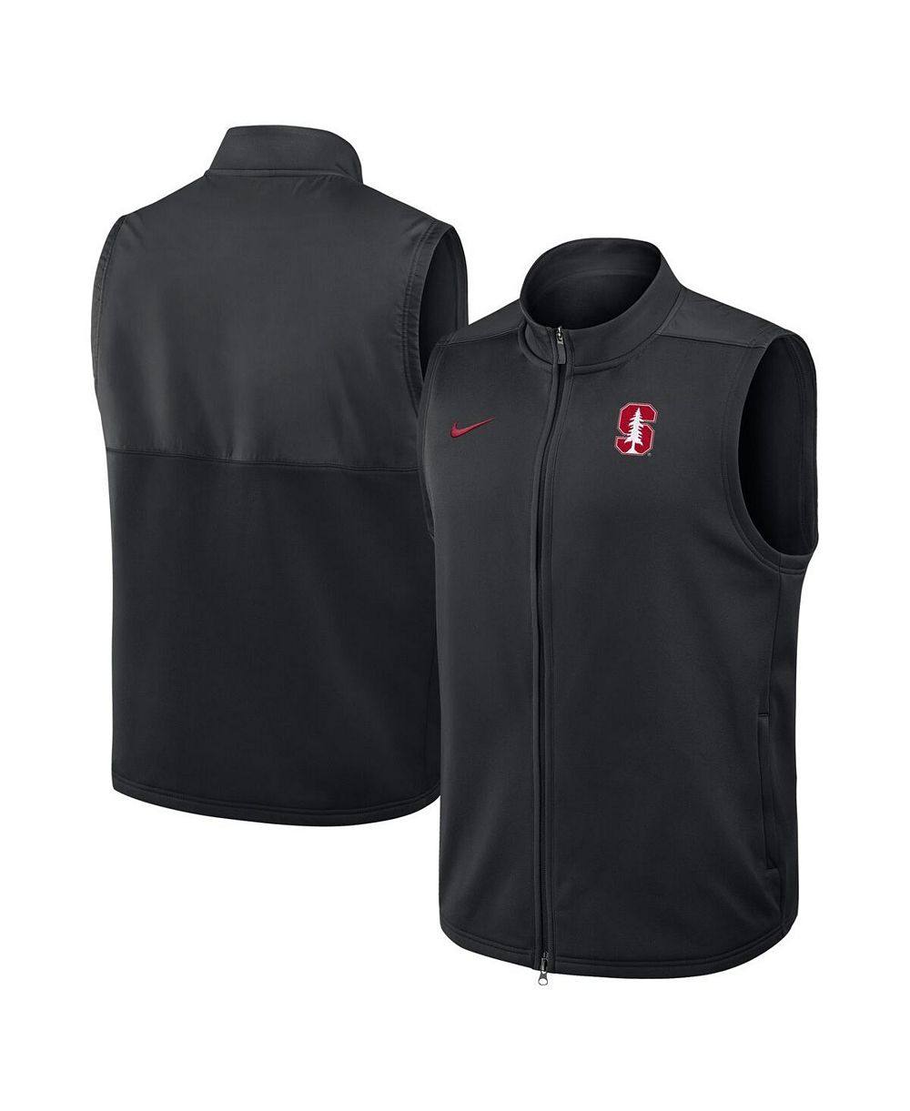 Nike Men's Black Stanford Cardinal Primetime Victory Performance Full Zip Vest