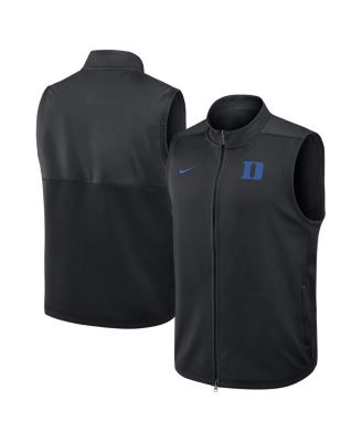 Nike Men's Black Duke Blue Devils Primetime Victory Performance Full Zip Vest