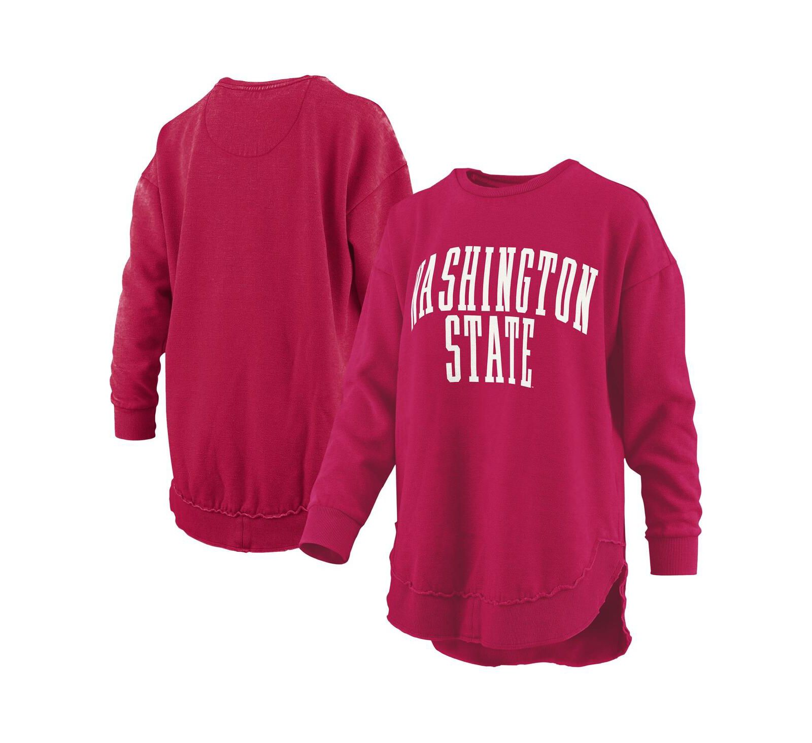 Свитшот Pressbox Women's Crimson Washington State Cougars