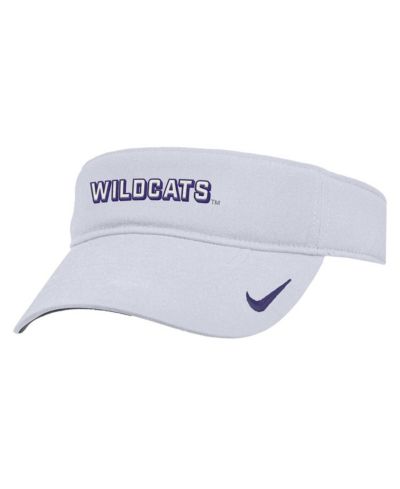 Nike Мужская белая кепка Ace Performance с регулируемым размером, Kansas State Wildcats 2025