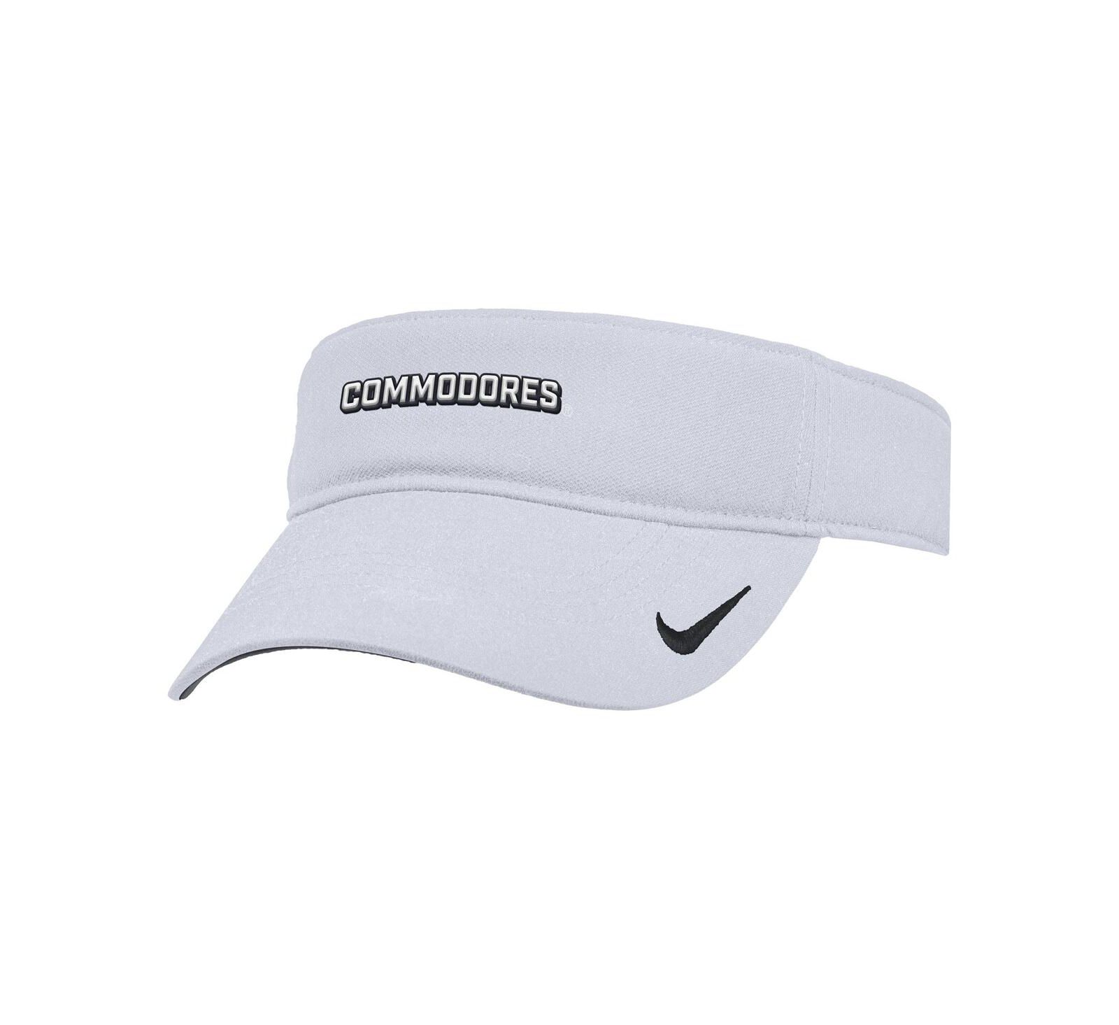 Nike Men's White Vanderbilt Commodores 2025 On-Field Ace Performance Adjustable Visor Hat