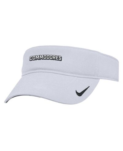 Nike Мужская регулируемая козырьковая кепка Vanderbilt Commodores White