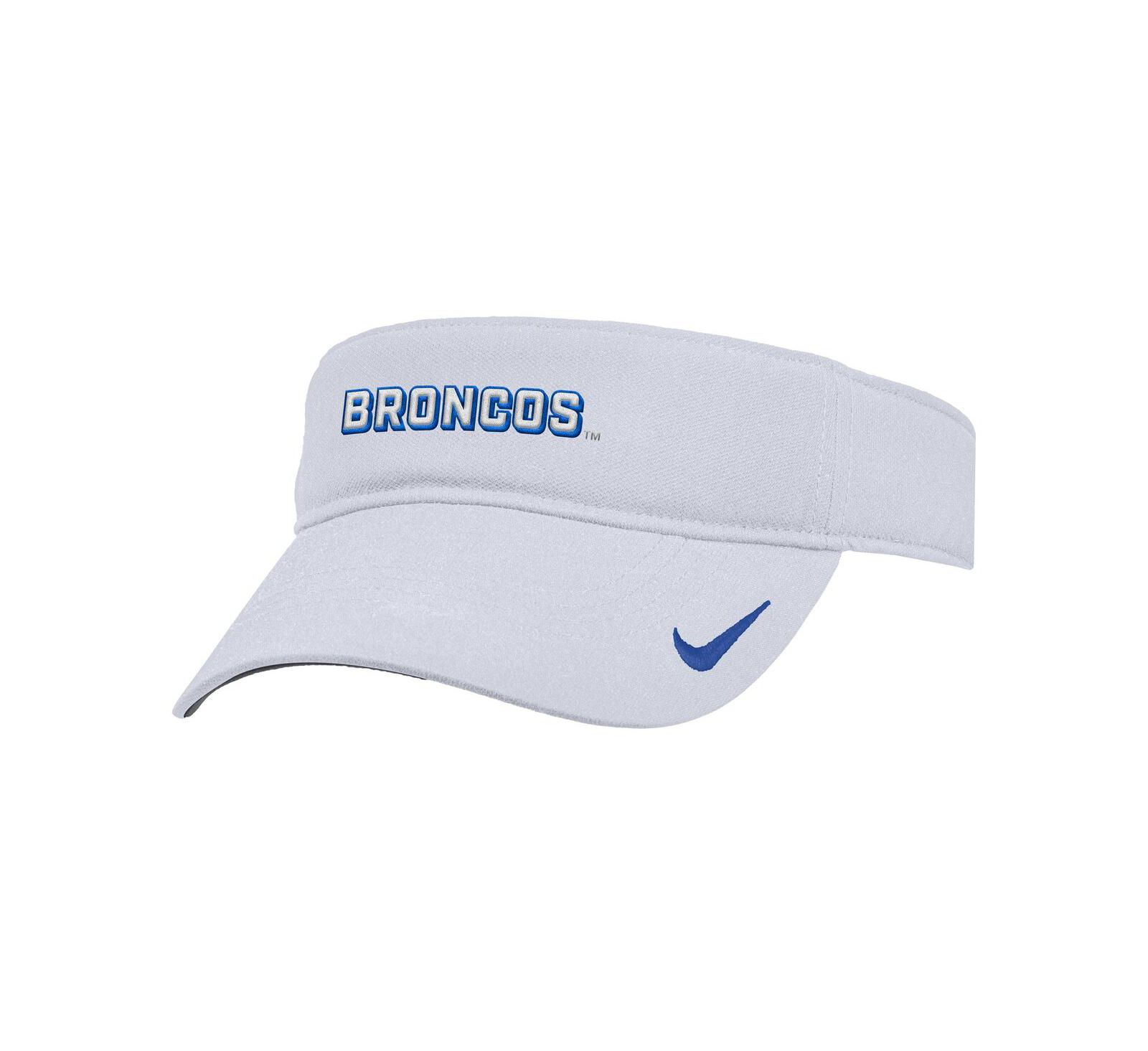 Nike Men's White Boise State Broncos 2025 On-Field Ace Performance Adjustable Visor Hat