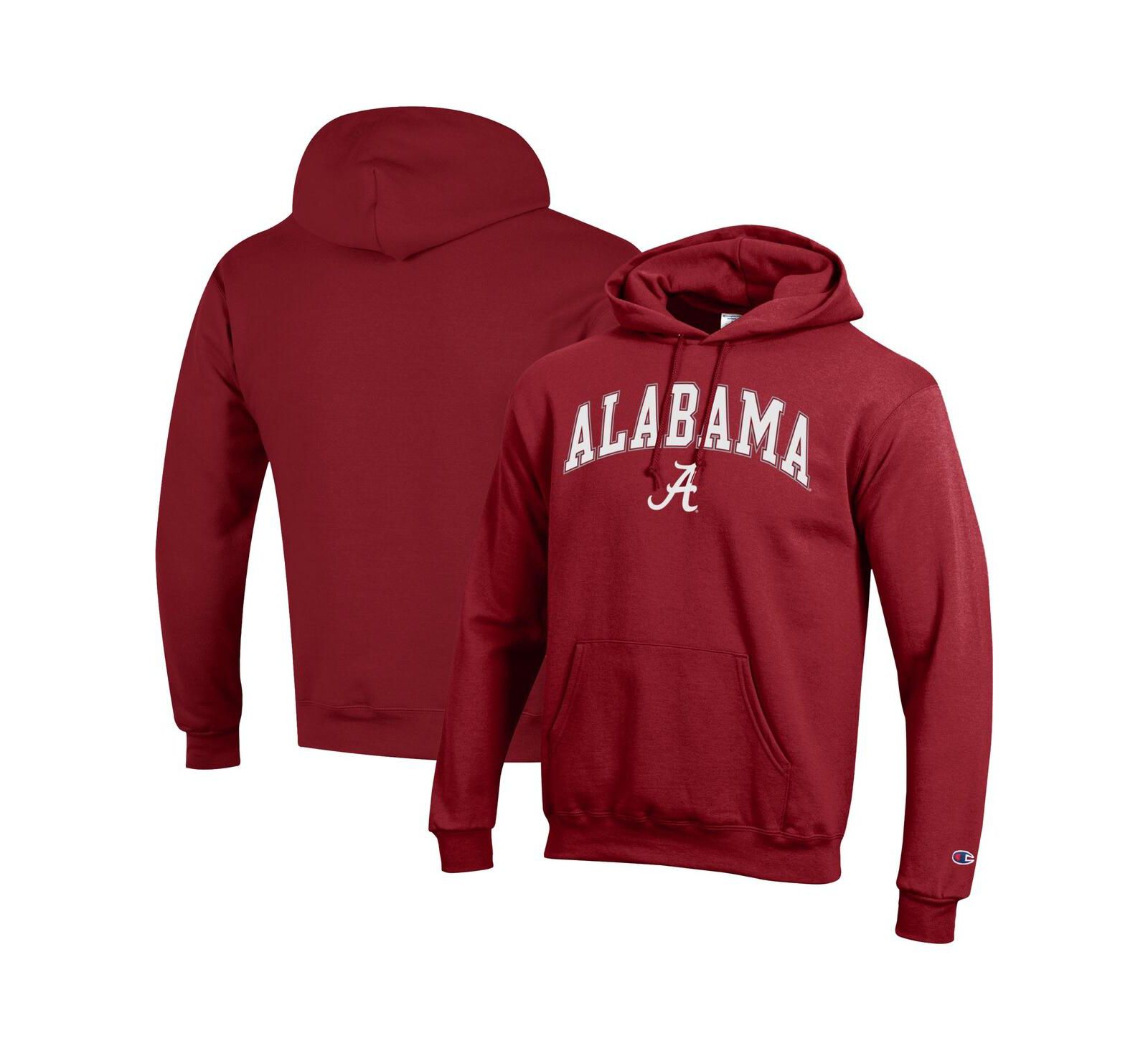 Мужское худи Champion Crimson Alabama Crimson Tide Arch Over Logo Pullover