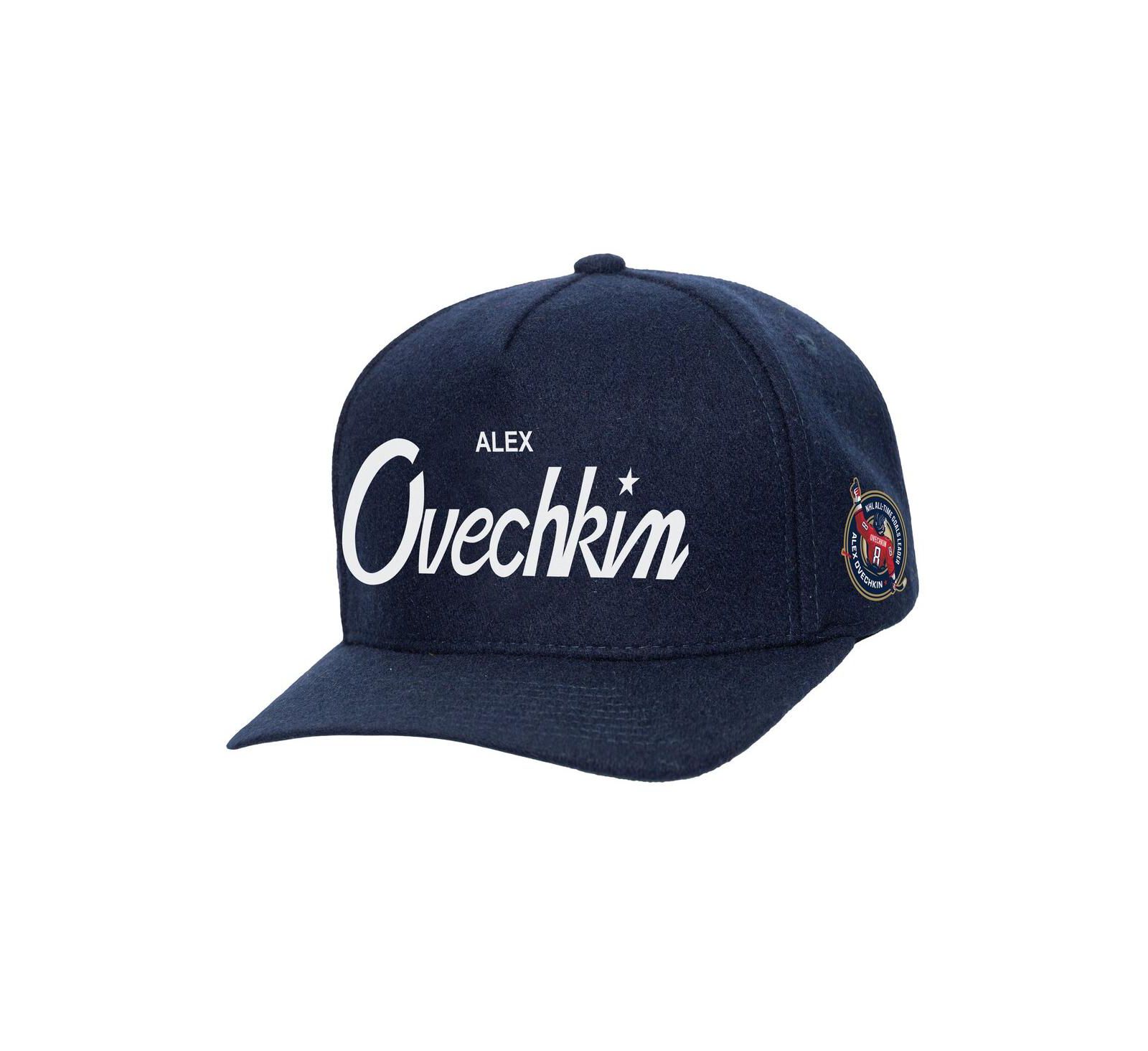 Mitchell & Ness Мужская регулируемая кепка Alexander Ovechkin Washington Capitals All Time Goals Pro Navy