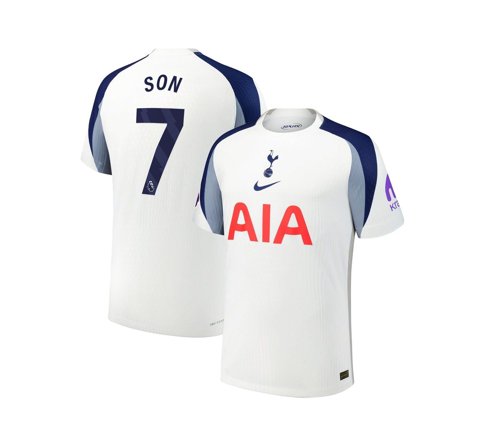 Джерси Nike Men's Son Heung-Min White Tottenham Hotspur 2025/26 Home Authentic