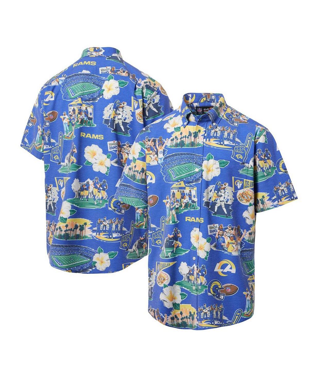 Мужская рубашка Reyn Spooner Royal Los Angeles Rams Scenic Button-Down