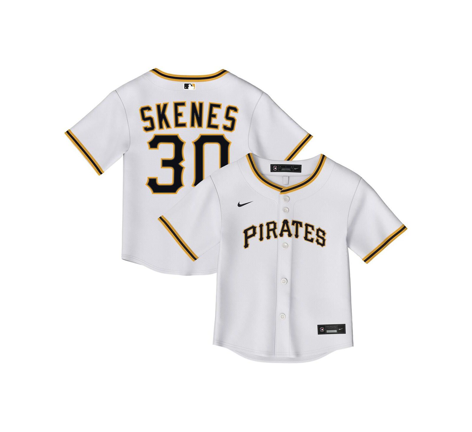 Nike Детская джерси Paul Skenes White Pittsburgh Pirates Home Replica