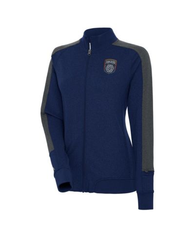 Женская куртка Antigua Navy San Diego FC Strike Anthem Full-Zip
