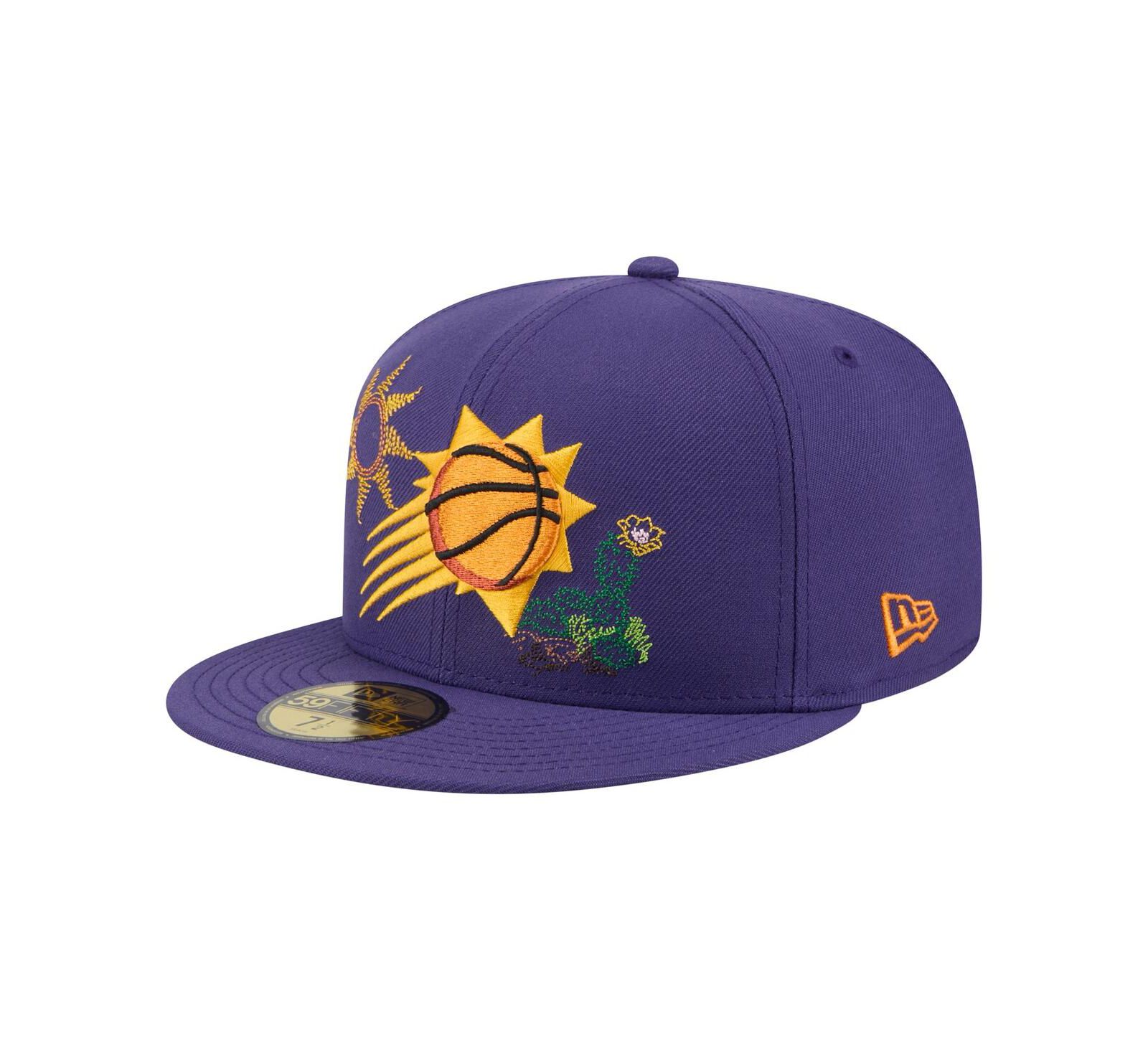 New Era Men's Purple Phoenix Suns State Stitch 59FIFTY Fitted Hat