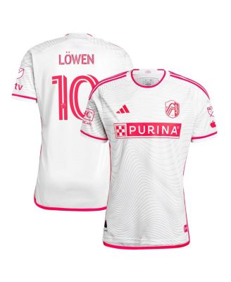 Adidas Мужская джерси Adidas Eduard Lowen White St. Louis City SC 2024 The Confluence Kit Authentic Player
