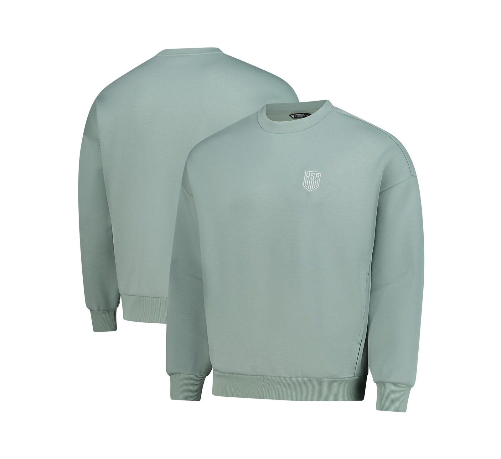 LevelWear Мужской и Женский зеленый свитшот USMNT Luxe Signature Tri-Blend