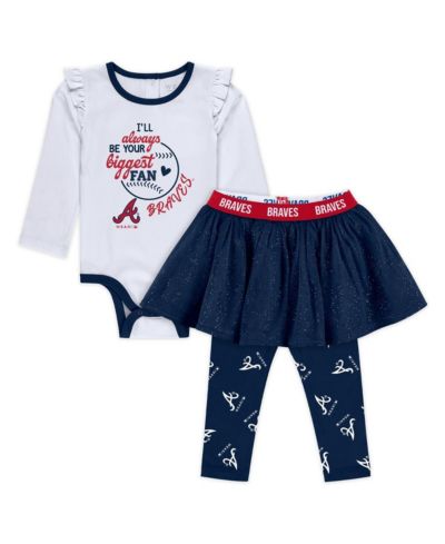 Детский комплект WEAR by Erin Andrews Atlanta Braves 3-piece