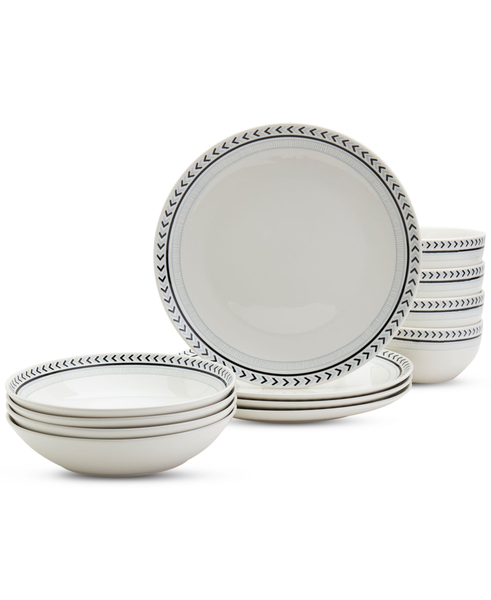 Haven Lucca 12 Pc. Dinnerware Set, Service for 4, Exclusively at Macy's