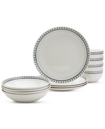 Haven Lucca 12 Pc. Dinnerware Set, Service for 4, Exclusively at Macy's