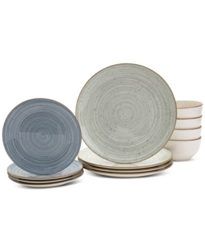 Haven Speckled Farmhouse 12 Pc. Dinnerware Set, Service for 4, Exclusively at Macy's