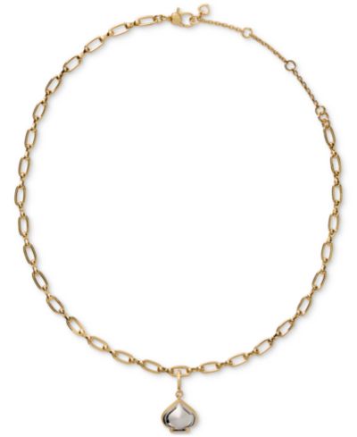 kate spade new york двухцветный кулон Two-Tone One In A Million Sculpted Spade