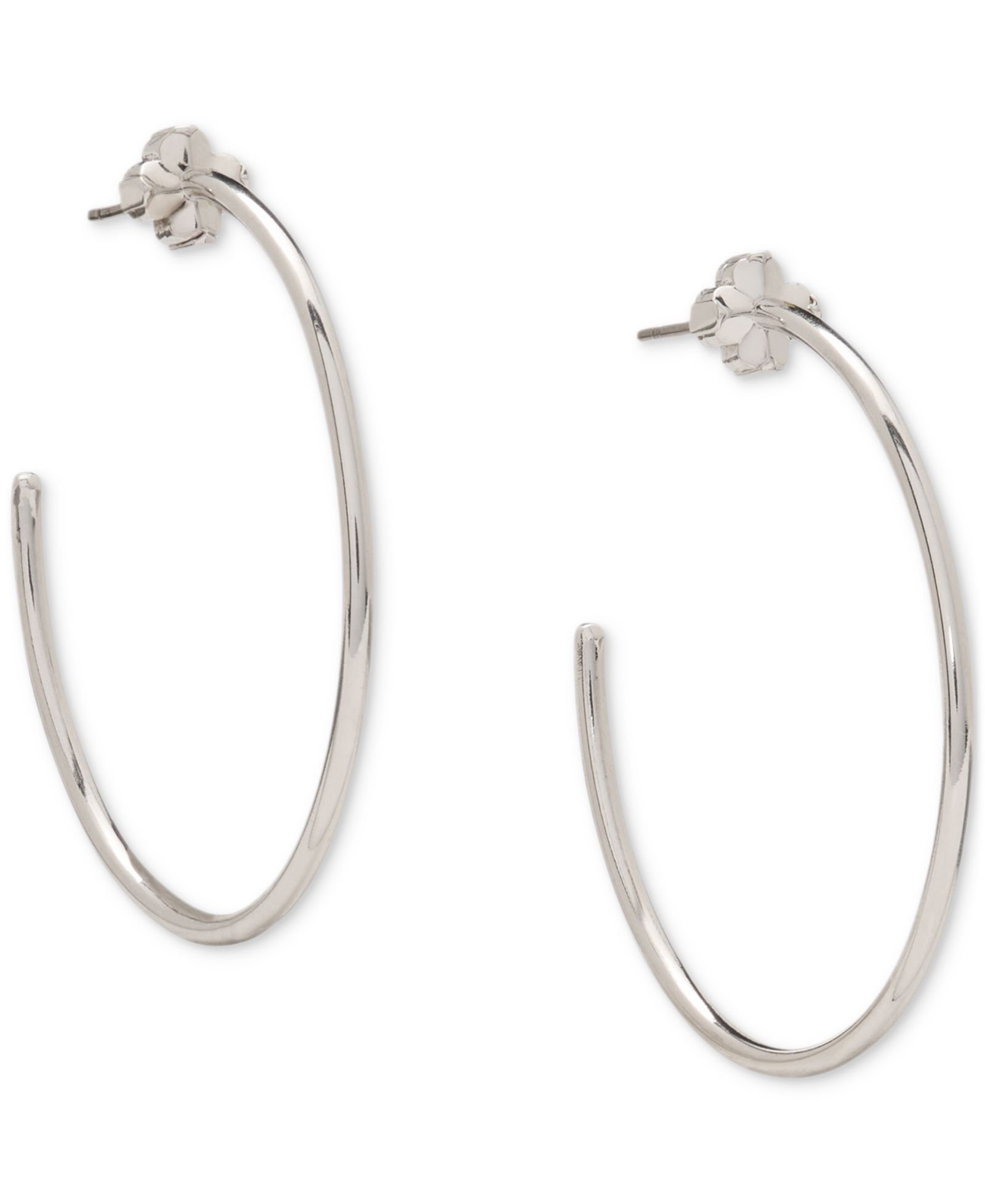 Серьги-кольца kate spade new york Spade Flower Medium, 1.63"