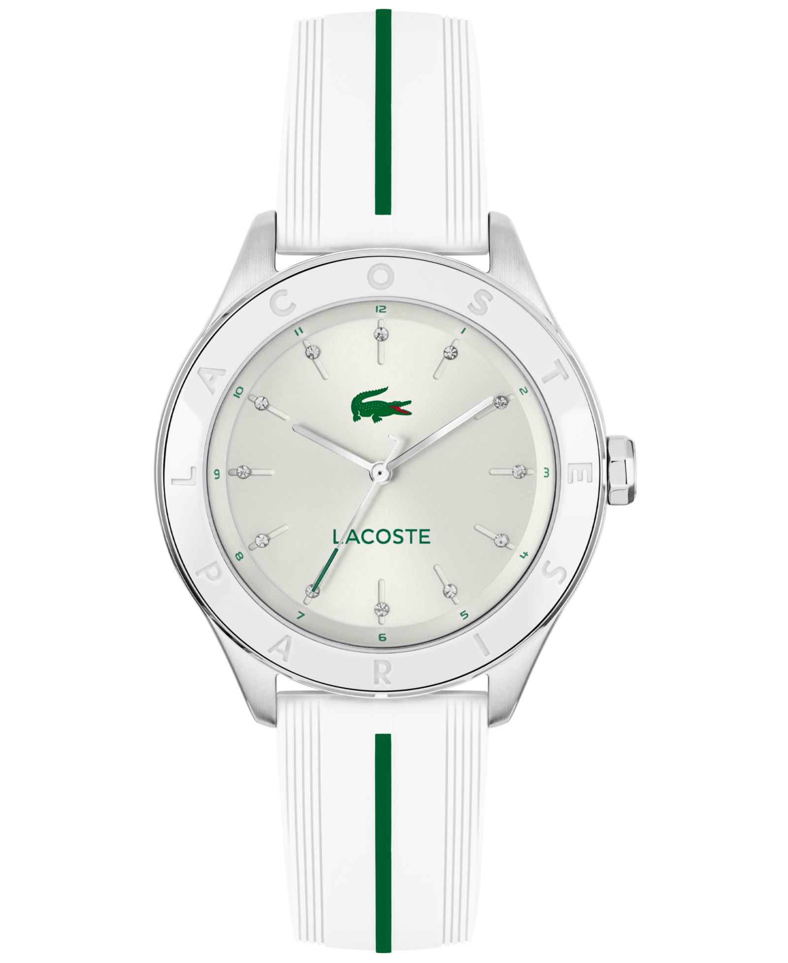 Lacoste Женские часы Billie White с силиконовым ремешком, 36mm