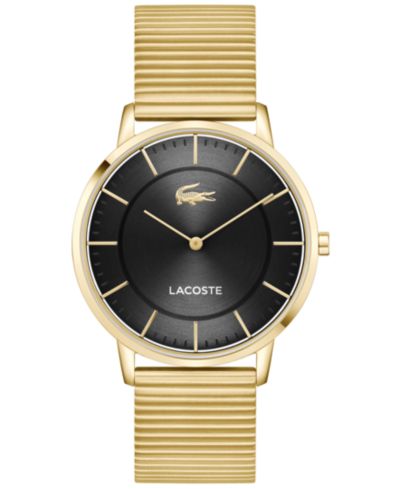 Часы Lacoste Crocorigin с золотым напылением и стальным браслетом, 40.5mm