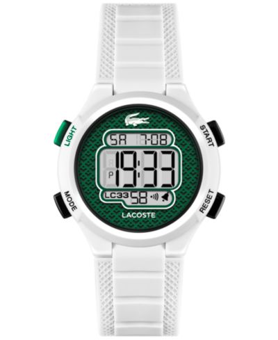 Lacoste Kid's LC33 White Silicone Strap Watch, 32.6mm