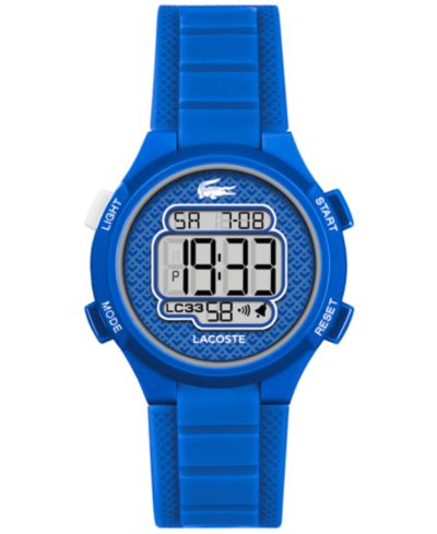 Lacoste Kid's LC33 Blue Silicone Strap Watch, 32.6mm
