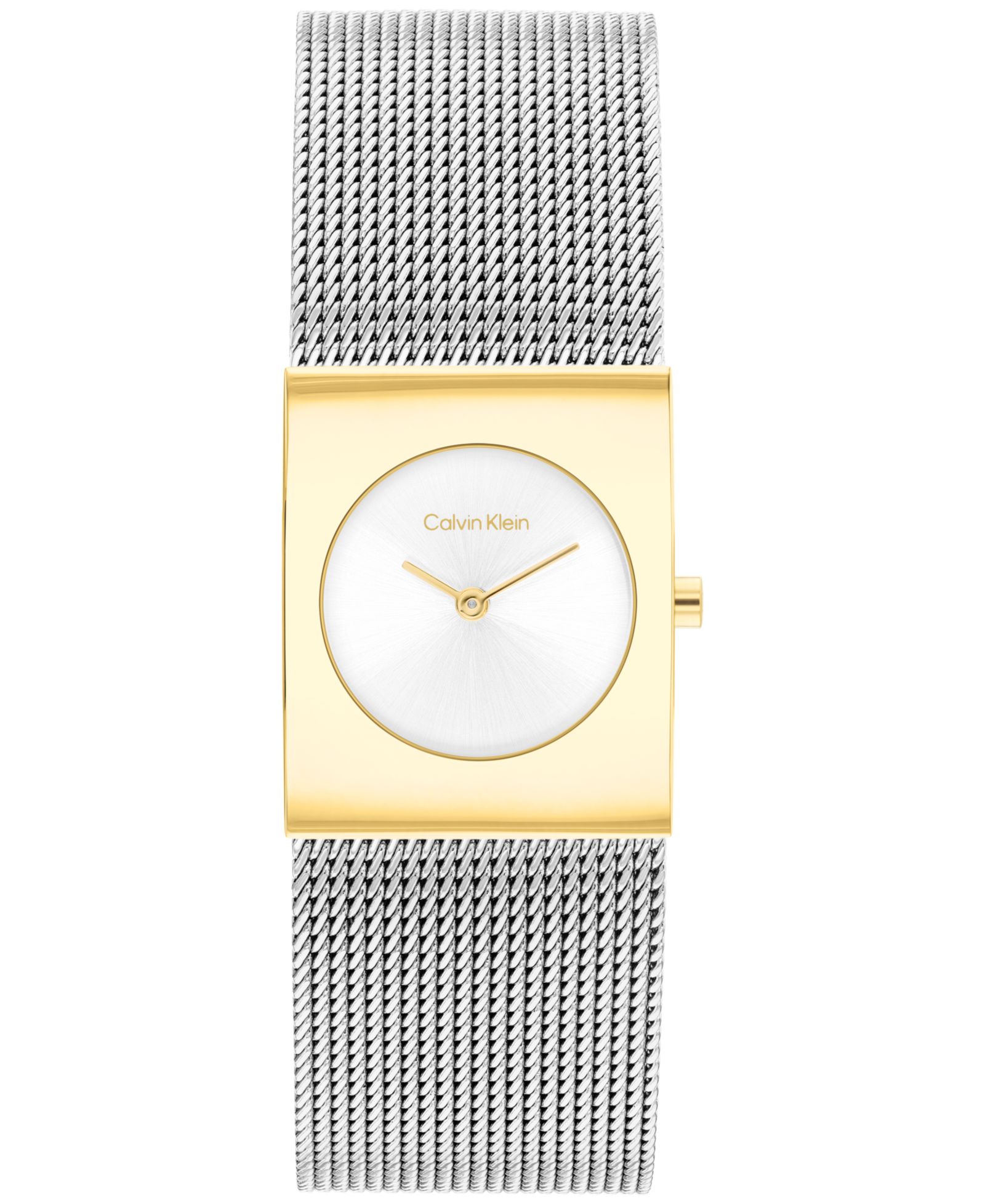 Женские часы Calvin Klein CK Pulse Silver Tone Stainless Steel Mesh 21.5mm