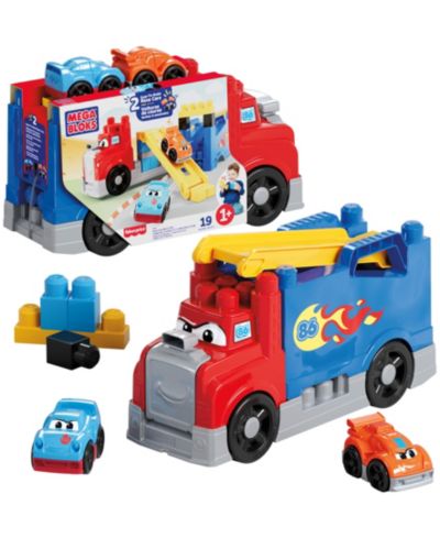 Mega Bloks First Builders набор строительных блоков для гонок, 19 штук