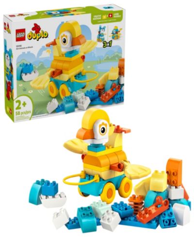 LEGO® DUPLO Town 3 in1 Animals on Wheels 10448 Toy Building Set, 58 Pieces