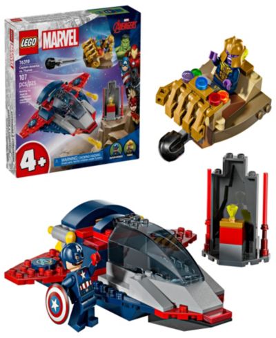 LEGO Marvel Captain America vs. Thanos Kids Toy 76319, 107 Pieces