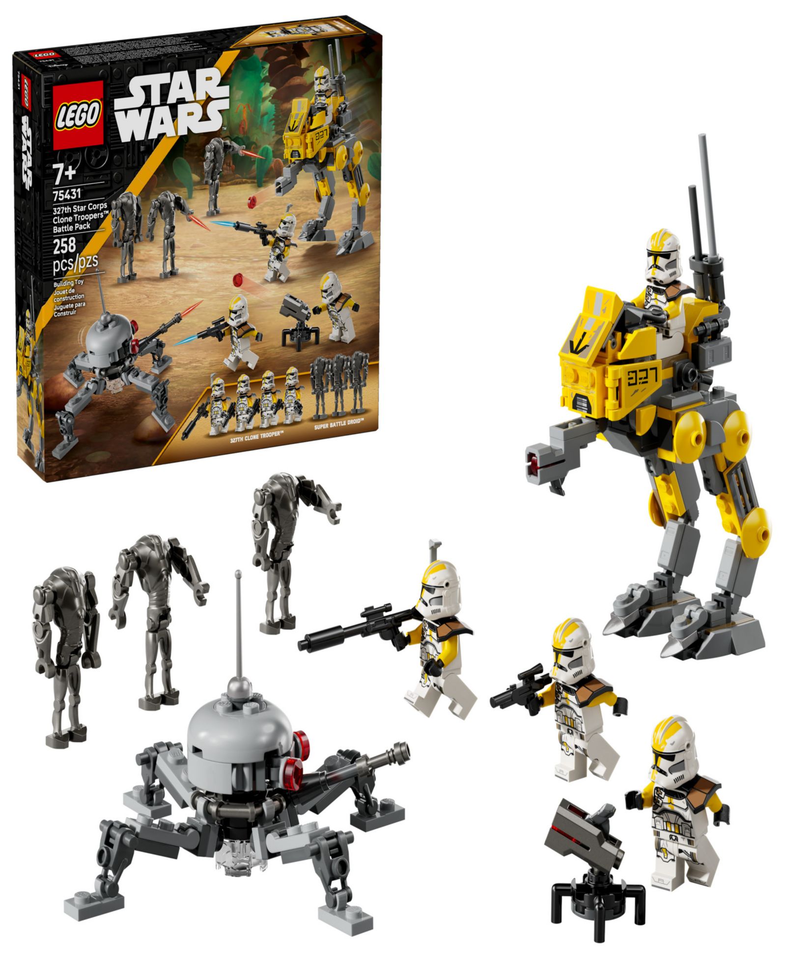 LEGO Star Wars 327th Star Corps Clone Troopers Battle Pack 75431, 258 Pieces