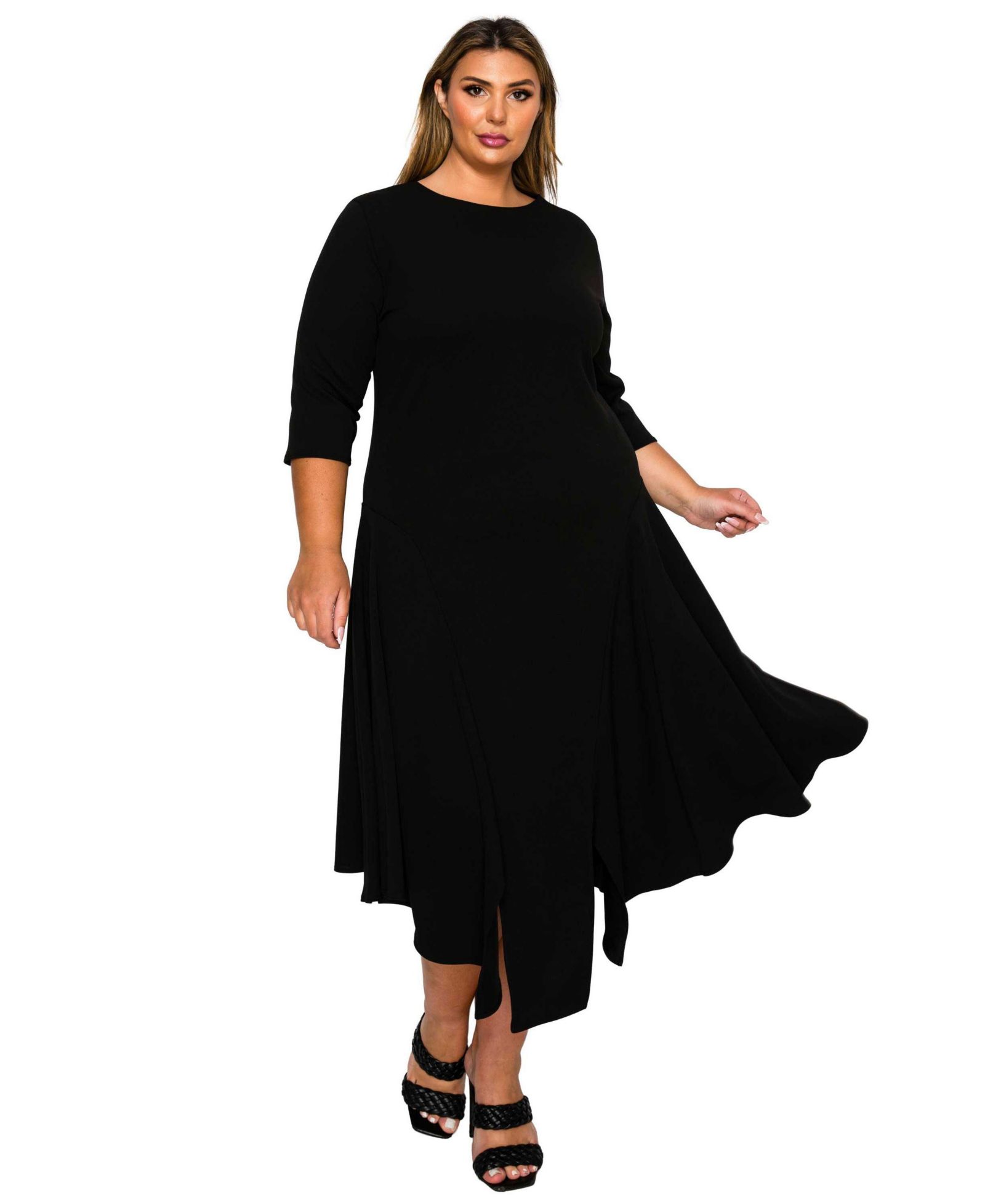 Платье L I V D Plus Size Vida Split Hem