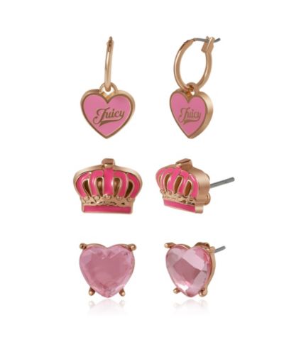 Juicy Couture Детский набор сережек 3 пары