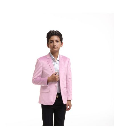Мужской бархатный жакет Elie Balleh Pink Slim Fit