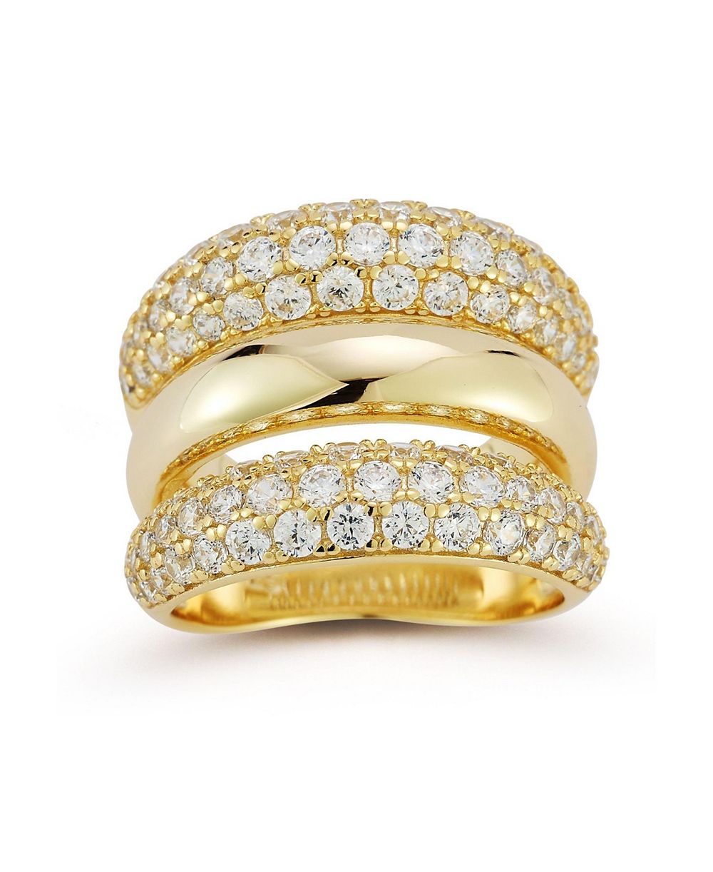 Кольцо Rachel Zoe Plated Sterling Triple Dome