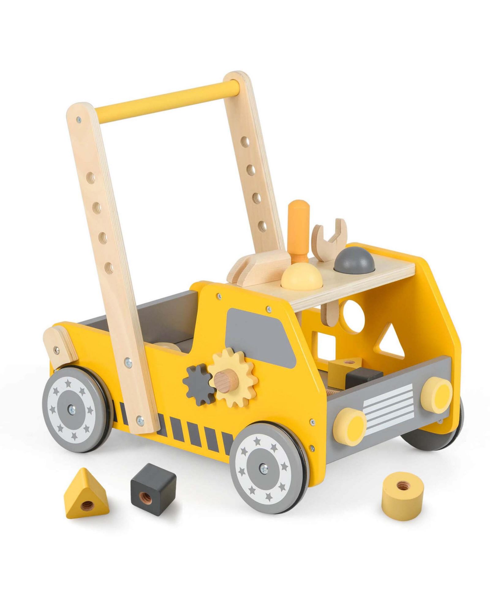 Деревянная каталка Costway 2-In-1 Montessori