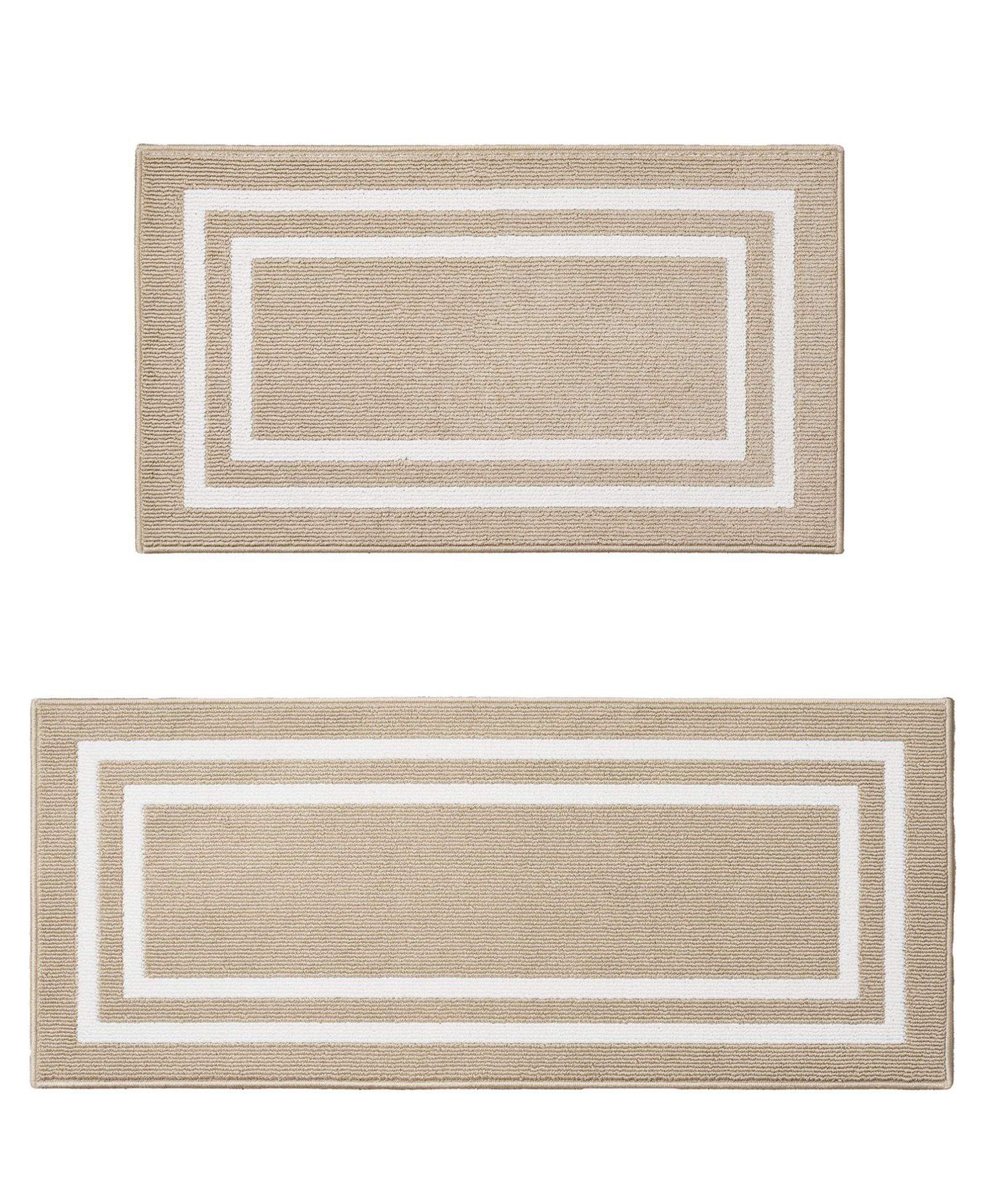 Набор из 2 ковровых дорожек Jean Pierre New York Double Line Border Tufted