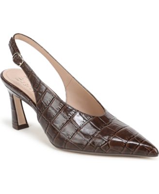 Brown Croco Print Leather