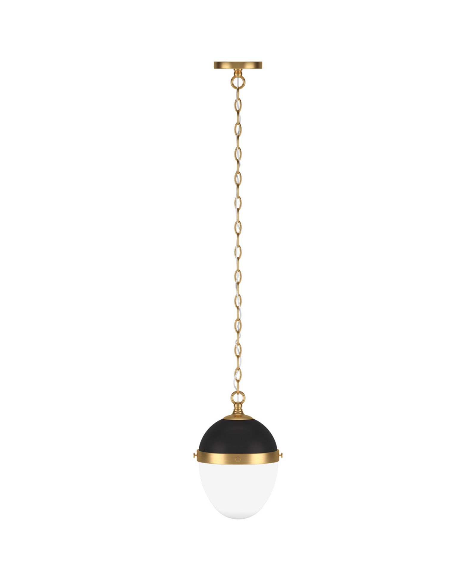 Подвес Hudson & Canal Aurelia 13" Metal с стеклянным плафоном