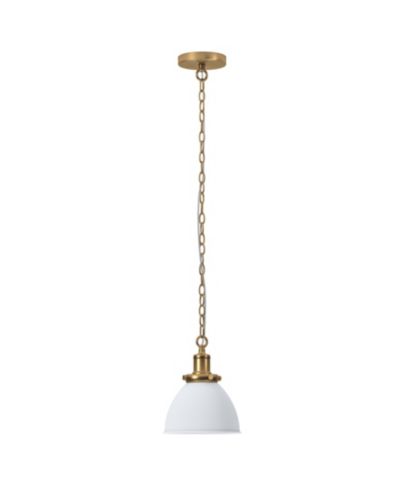 Hudson & Canal Elodie 8" Metal Pendant with Metal Shade