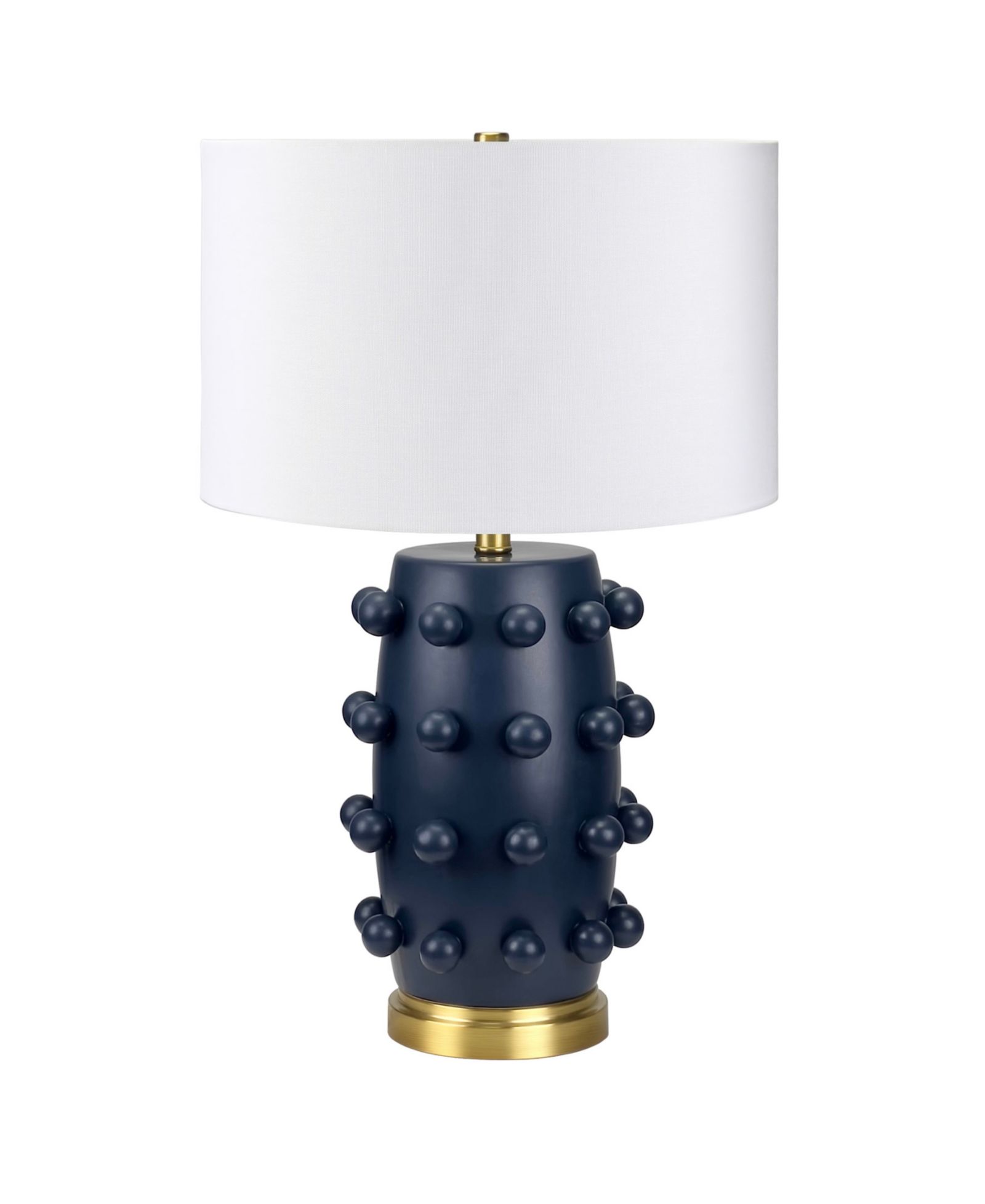 Hudson & Canal Farrington 25.5" Ceramic Table Lamp with Fabric Shade