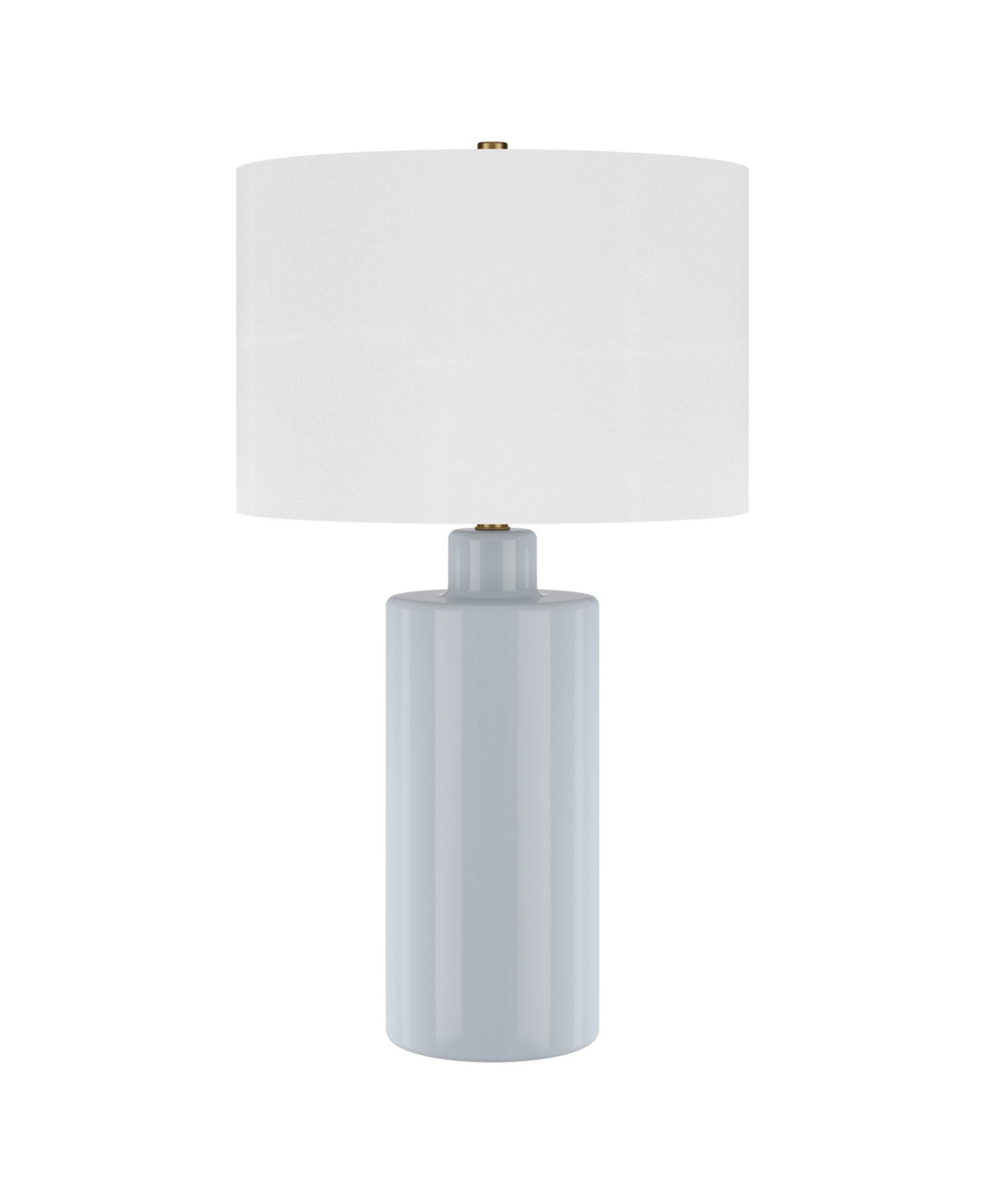 Настольная лампа Hudson & Canal Selina 25" Ceramic с тканевым абажуром