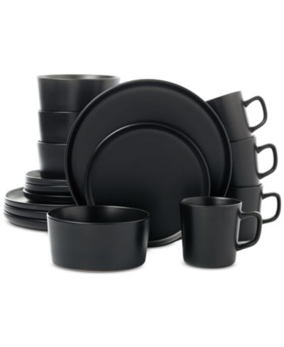 Lorren Home Trends Набор столовой посуды 16-Pc. Black