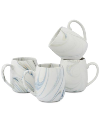 Кружки Lorren Home Trends Marble Pattern Set of 4